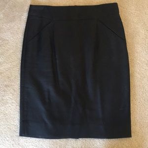 Black J.Crew Pencil Skirt